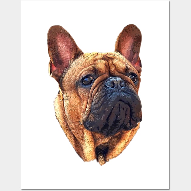 French Bulldog Cute Puppy Dog Wall Art by Elarex